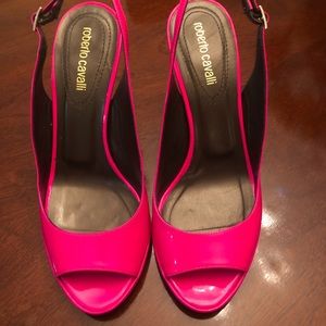 Roberto Cavalli platform sandals made in Italy